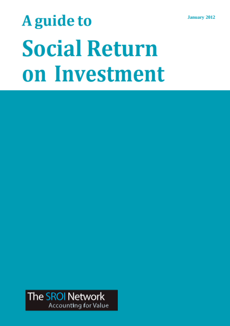 Guide to social return on investment